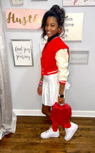 Load image into Gallery viewer, Candy Apple Varsity Jacket
